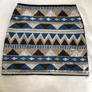 Metallic skirt from Paris